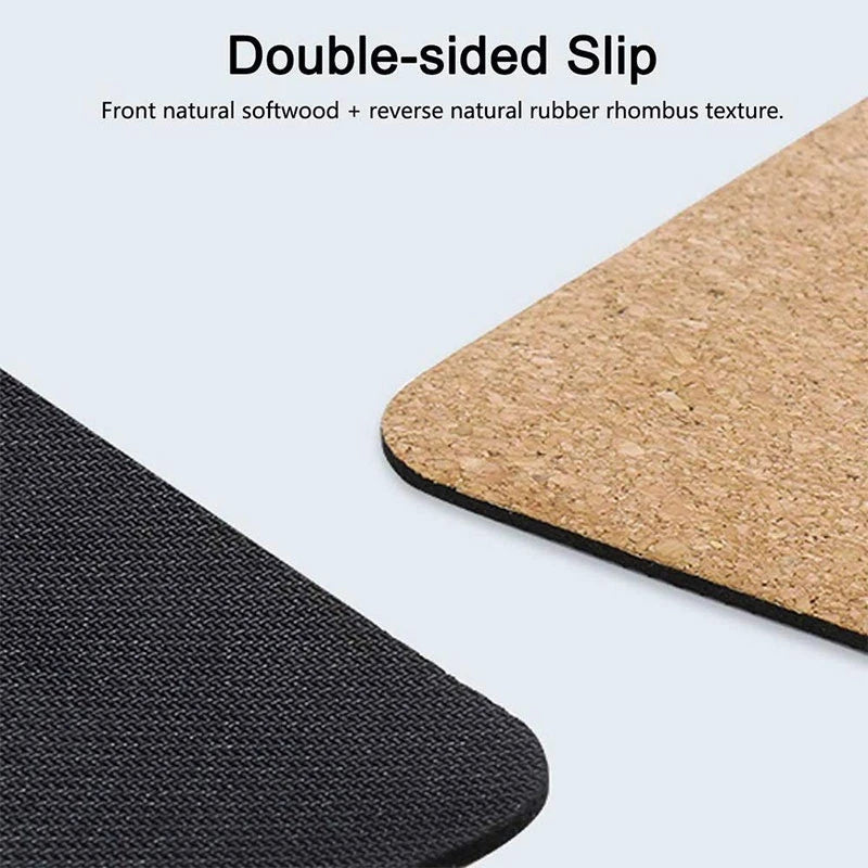 Premium Natural Cork Rubber Yoga Mat – Non-Slip, Eco-Friendly & Durable