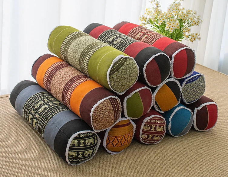 Thai Long Pillow-Household Round Pillow Living Room Sofa Armrest Bedroom Bedside Cushion Comfortable Decor