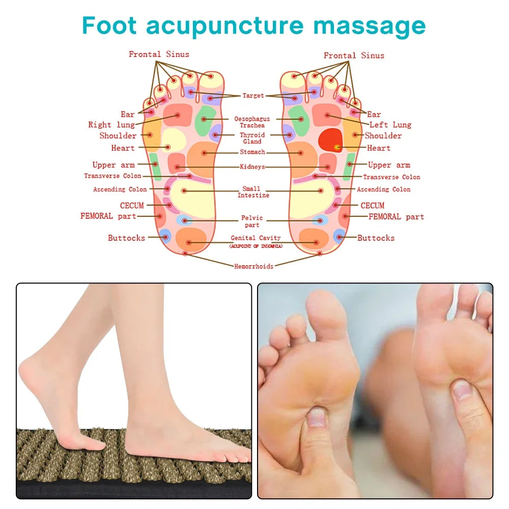 Eco Lotus Spike Mat Acupuncture Massage Cushion Kuznetsov's Applicator for Neck Foot Back Yoga Acupressure Massage Mat
