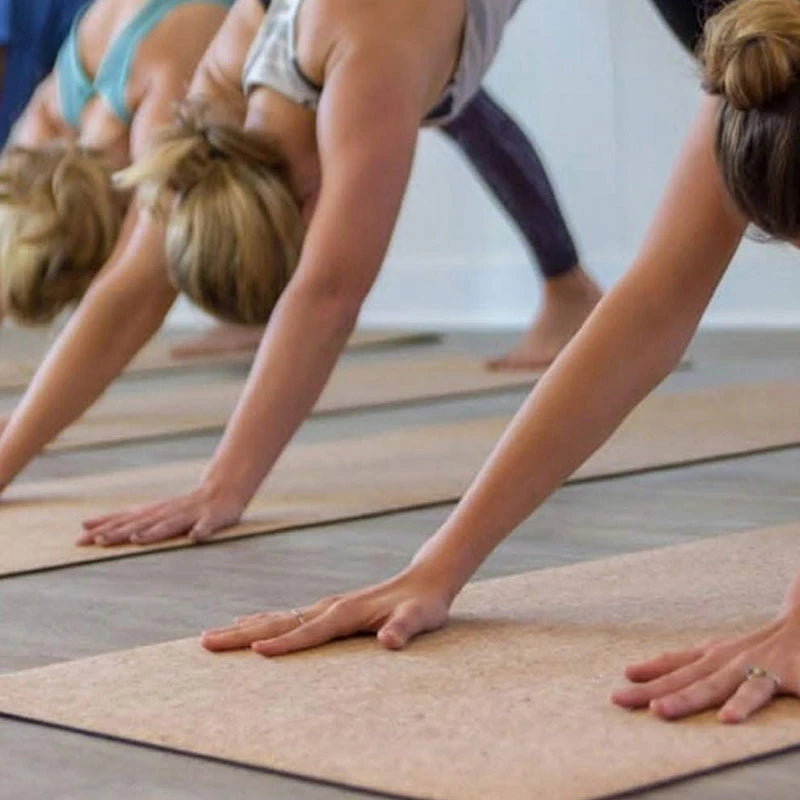 Premium Natural Cork Rubber Yoga Mat – Non-Slip, Eco-Friendly & Durable