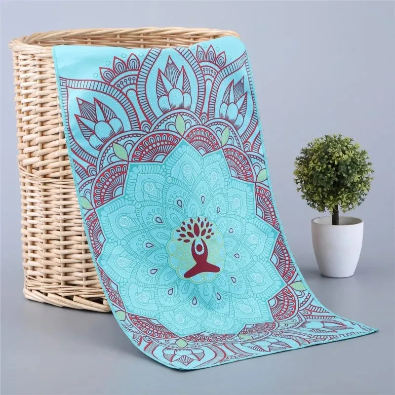 Yoga Cooling Sports Towel – 30x100cm Microfiber, Quick-Drying & Non-Slip Mat Cover for Gym, Fitness, Pilates & Travel – The Perfect Gift