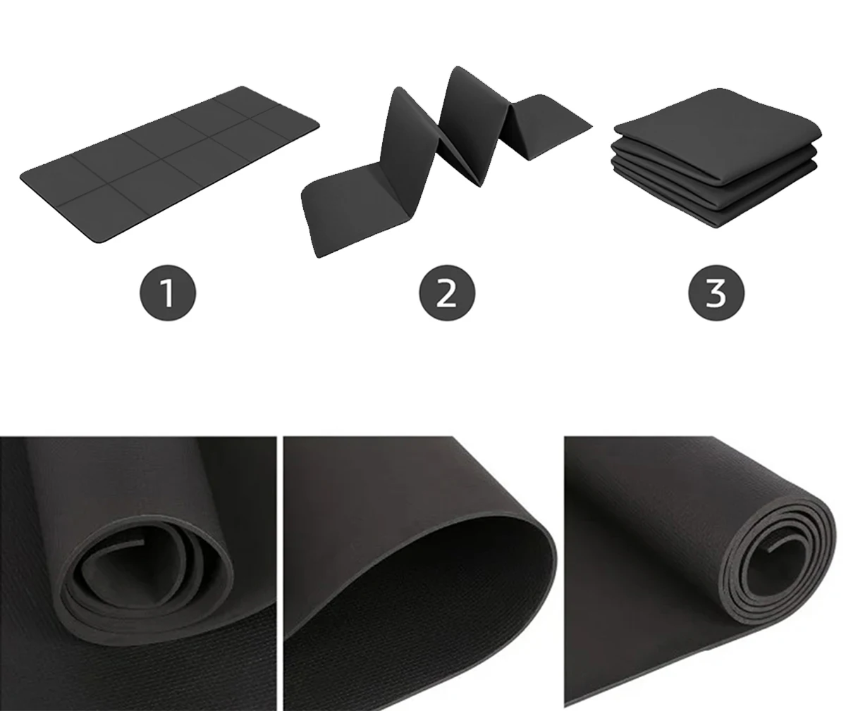 Foldable Anti-Skid Yoga Mat 4mm