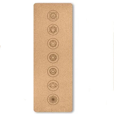 6mm Thickness Eco Friendly Cork Yoga Mat for Beginner Gym Cushion Fitness Rugs Customized
