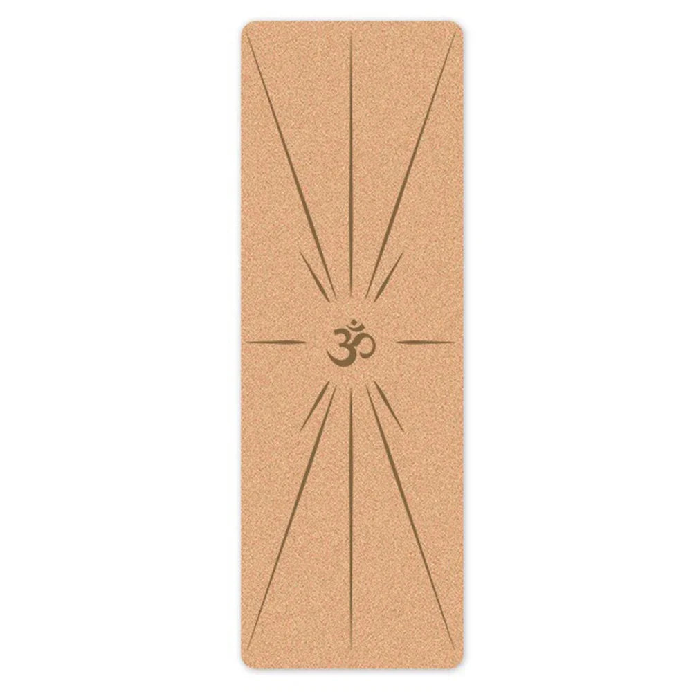 6mm Thickness Eco Friendly Cork Yoga Mat for Beginner Gym Cushion Fitness Rugs Customized