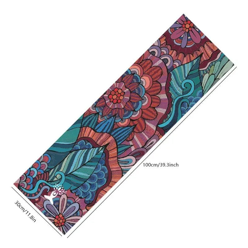 Yoga Cooling Sports Towel – 30x100cm Microfiber, Quick-Drying &amp; Non-Slip Mat Cover for Gym, Fitness, Pilates &amp; Travel – The Perfect Gift