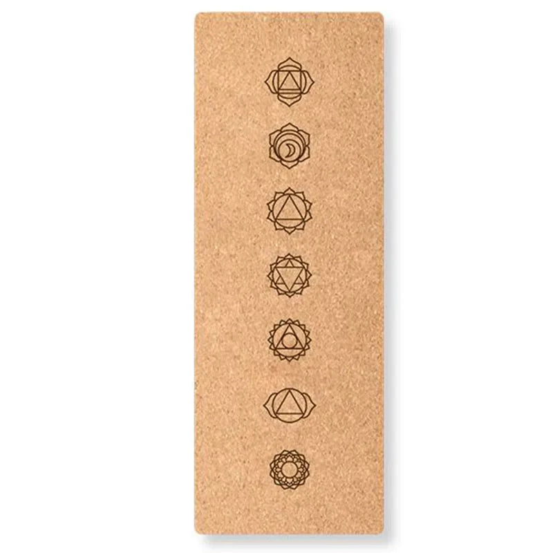 6mm Thickness Eco Friendly Cork Yoga Mat for Beginner Gym Cushion Fitness Rugs Customized