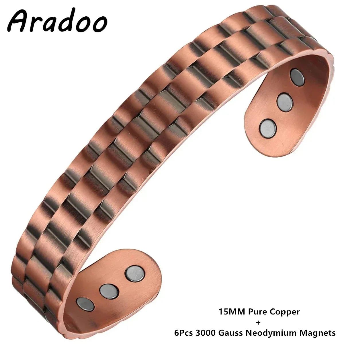 ARADOO Energy Copper Cuff Bracelet – Balance, Focus & Everyday Style