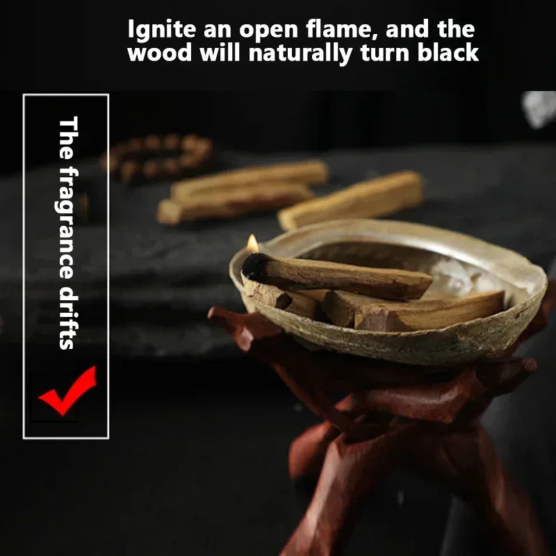 Natural Palo Santo Incense Sticks High-Oil Content for Aromatherapy Yoga Budda Household Purify Air Mind Healing Old Growth Wood