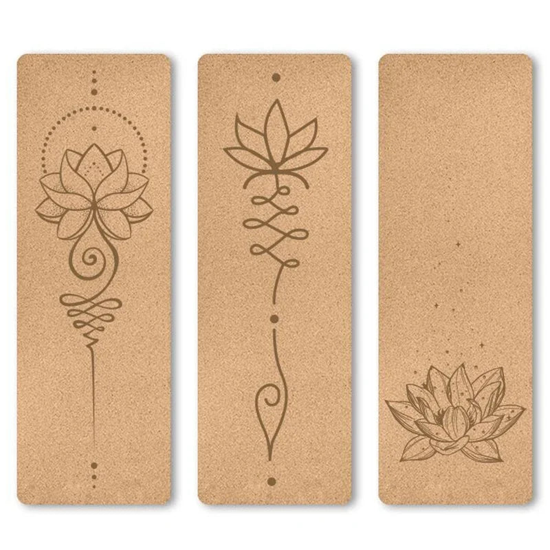6mm Thickness Eco Friendly Cork Yoga Mat for Beginner Gym Cushion Fitness Rugs Customized