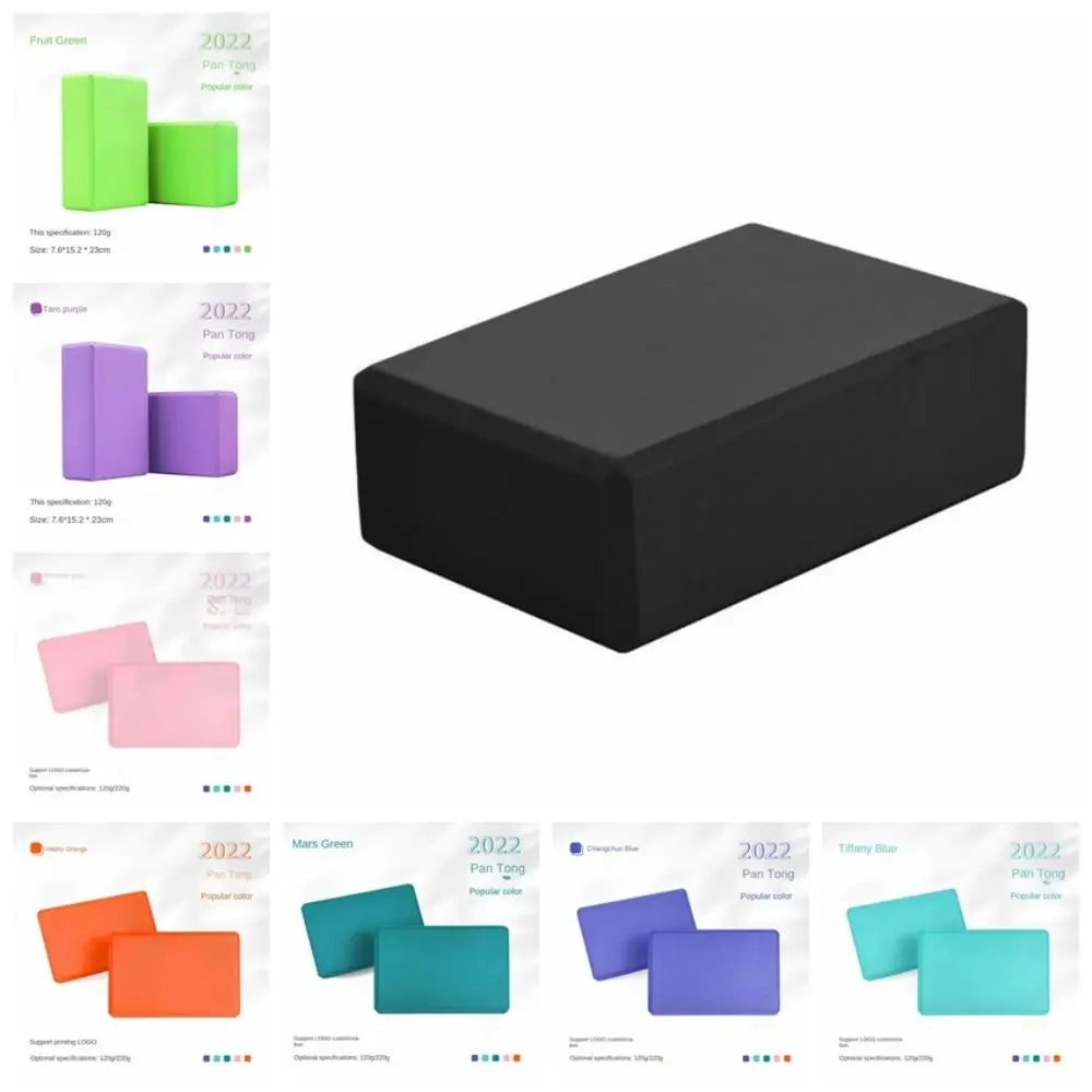 Workout Training High Density Yoga Foam Blocks Non-slip EVA Yoga Block Solid Color Lightweight Props Brick Yoga