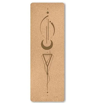 6mm Thickness Eco Friendly Cork Yoga Mat for Beginner Gym Cushion Fitness Rugs Customized