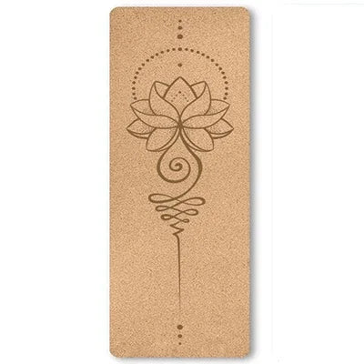 6mm Thickness Eco Friendly Cork Yoga Mat for Beginner Gym Cushion Fitness Rugs Customized