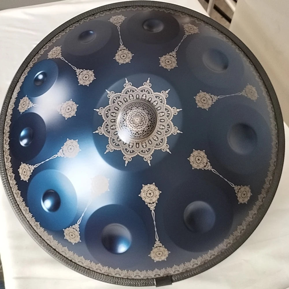 Handpan Drum D minor 22 inch tambor meditation instrument yoga music drum beginner steel tongue drum 440Hz 9/10/12 notes