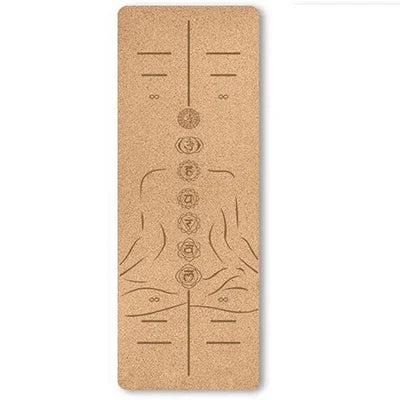 6mm Thickness Eco Friendly Cork Yoga Mat for Beginner Gym Cushion Fitness Rugs Customized