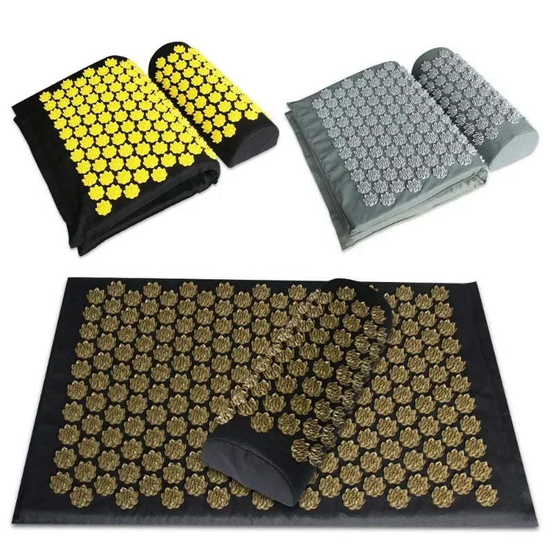 Eco Lotus Spike Mat Acupuncture Massage Cushion Kuznetsov's Applicator for Neck Foot Back Yoga Acupressure Massage Mat