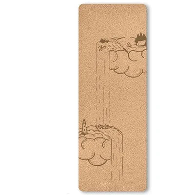 6mm Thickness Eco Friendly Cork Yoga Mat for Beginner Gym Cushion Fitness Rugs Customized