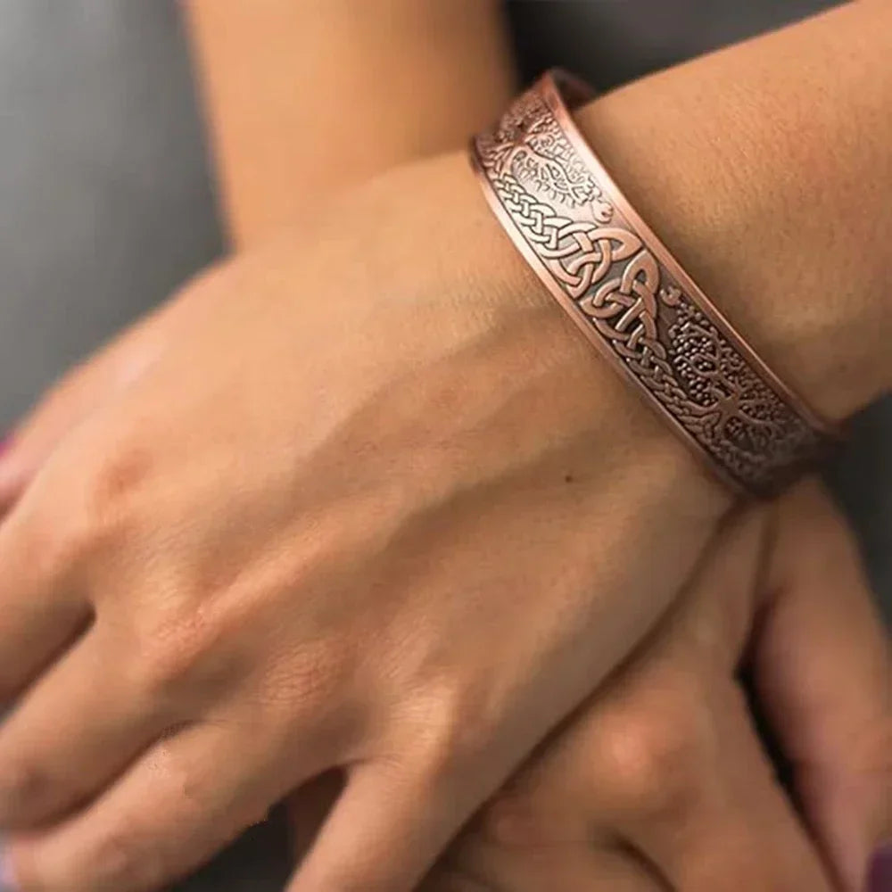 ARADOO Energy Copper Cuff Bracelet – Balance, Focus & Everyday Style