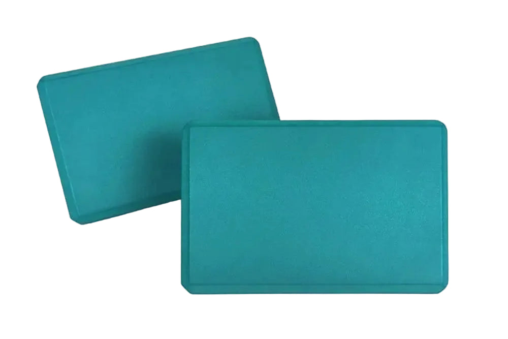Two Yoga Blocks on white background